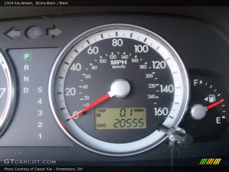 Ebony Black / Black 2004 Kia Amanti