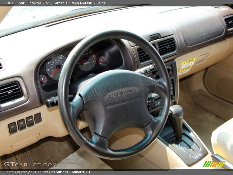 Arcadia Green Metallic / Beige 2001 Subaru Forester 2.5 S