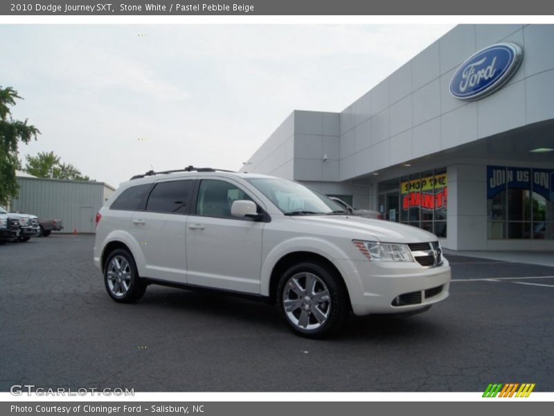 Stone White / Pastel Pebble Beige 2010 Dodge Journey SXT