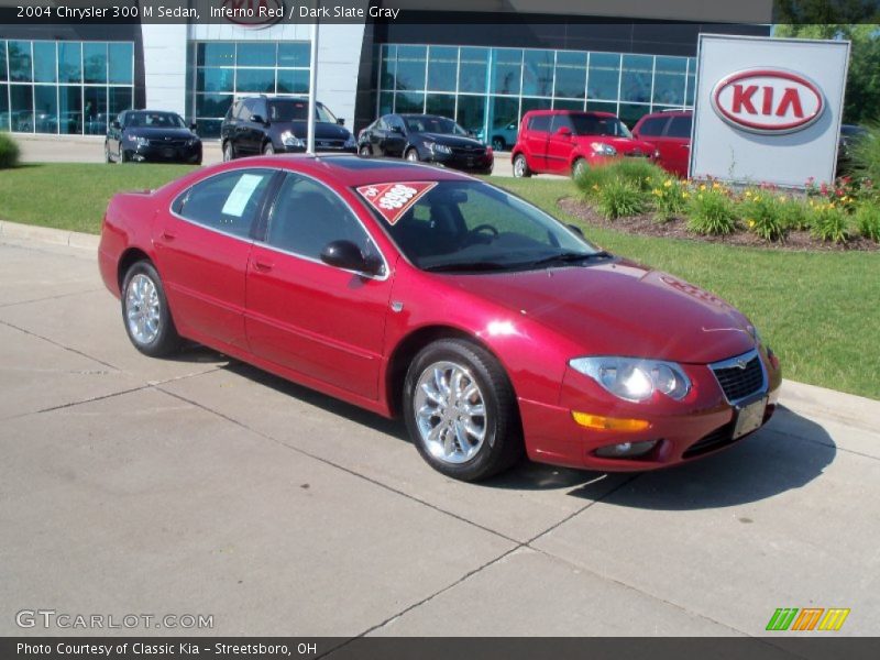 Inferno Red / Dark Slate Gray 2004 Chrysler 300 M Sedan