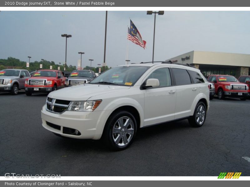 Stone White / Pastel Pebble Beige 2010 Dodge Journey SXT