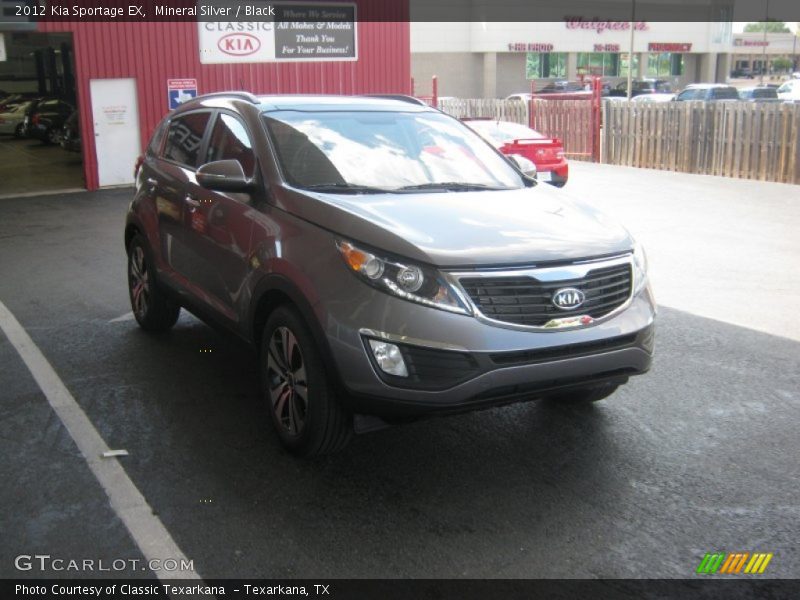 Mineral Silver / Black 2012 Kia Sportage EX