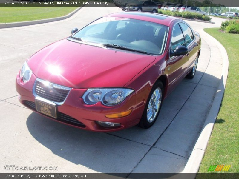 Inferno Red / Dark Slate Gray 2004 Chrysler 300 M Sedan