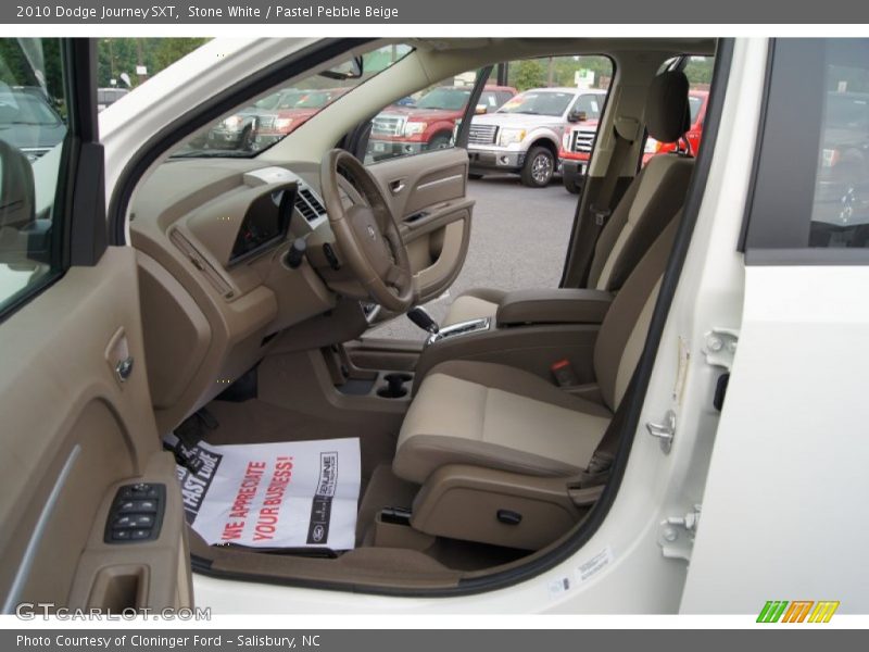 Stone White / Pastel Pebble Beige 2010 Dodge Journey SXT
