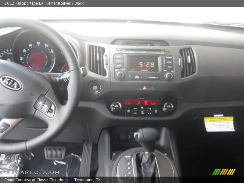 Dashboard of 2012 Sportage EX