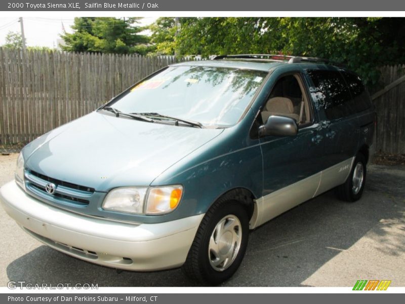 Sailfin Blue Metallic / Oak 2000 Toyota Sienna XLE
