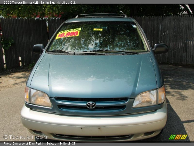 Sailfin Blue Metallic / Oak 2000 Toyota Sienna XLE