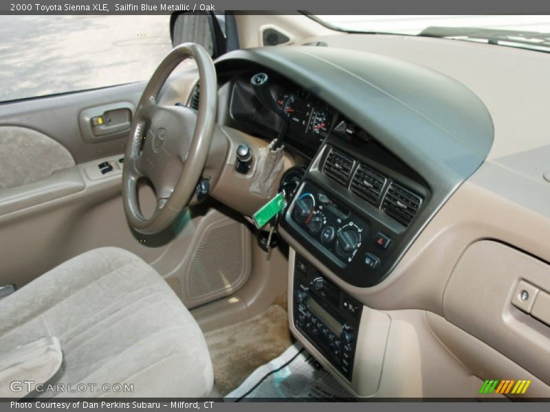 Sailfin Blue Metallic / Oak 2000 Toyota Sienna XLE