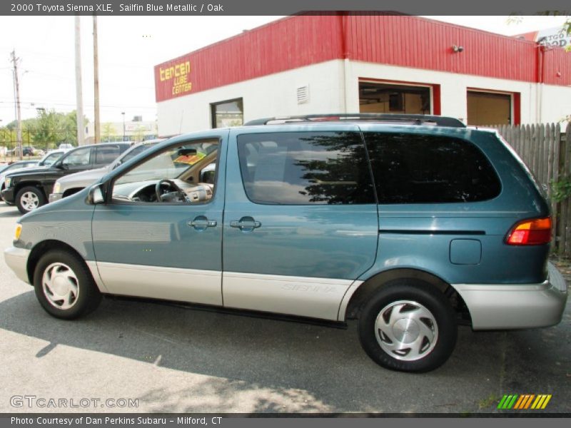 Sailfin Blue Metallic / Oak 2000 Toyota Sienna XLE