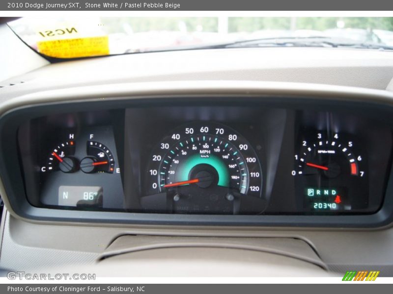 Stone White / Pastel Pebble Beige 2010 Dodge Journey SXT
