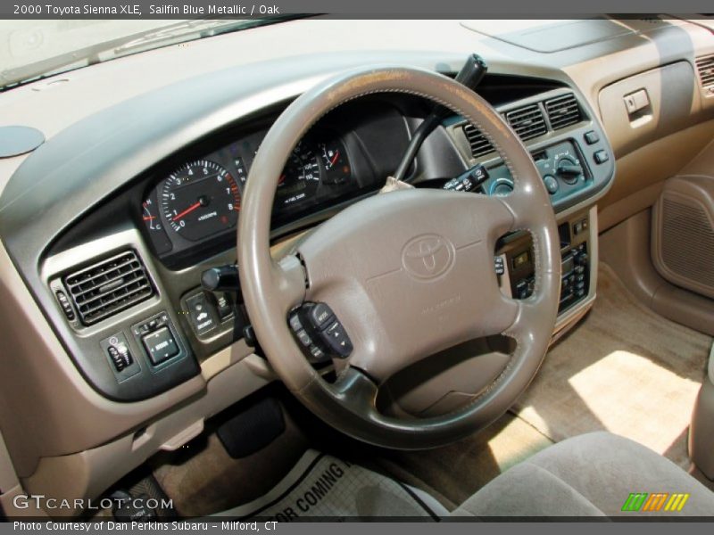 Sailfin Blue Metallic / Oak 2000 Toyota Sienna XLE