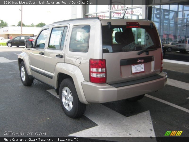 Light Sandstone Pearl / Dark Slate Gray 2010 Jeep Liberty Sport