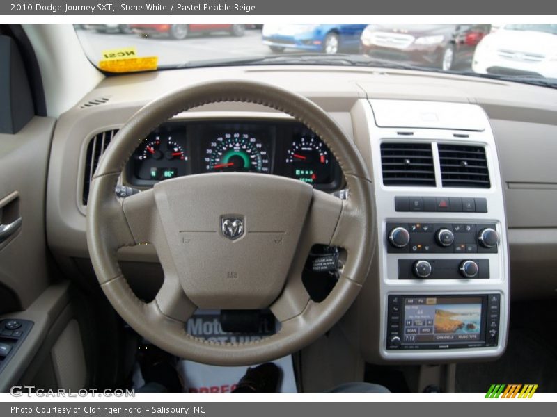 Stone White / Pastel Pebble Beige 2010 Dodge Journey SXT