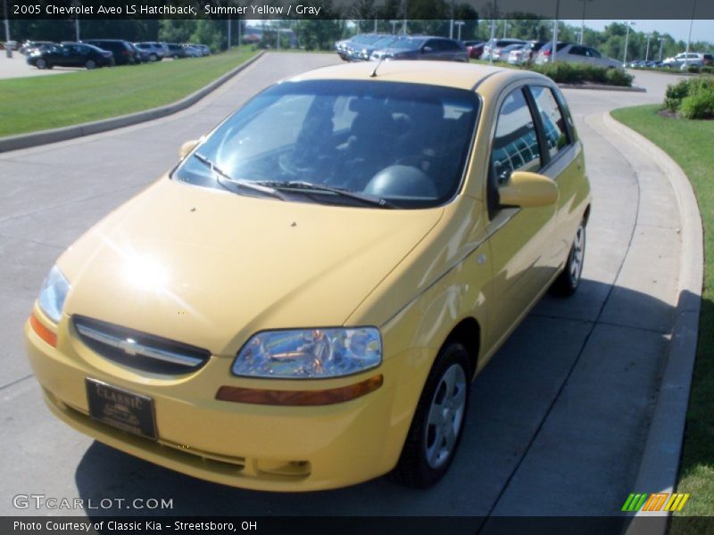 Summer Yellow / Gray 2005 Chevrolet Aveo LS Hatchback
