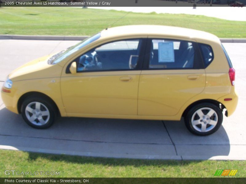 Summer Yellow / Gray 2005 Chevrolet Aveo LS Hatchback
