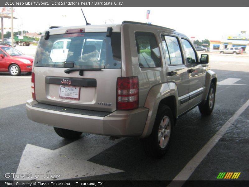 Light Sandstone Pearl / Dark Slate Gray 2010 Jeep Liberty Sport