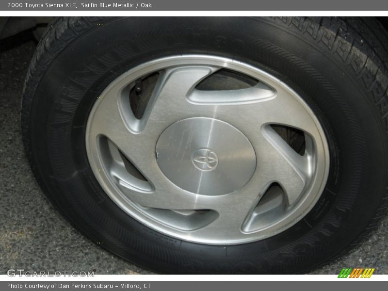 Sailfin Blue Metallic / Oak 2000 Toyota Sienna XLE
