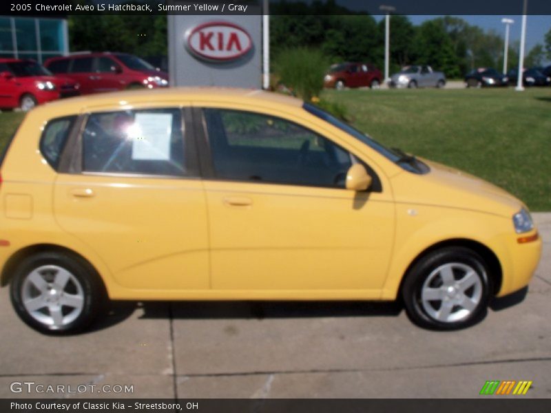 Summer Yellow / Gray 2005 Chevrolet Aveo LS Hatchback