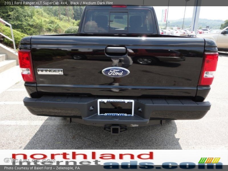 Black / Medium Dark Flint 2011 Ford Ranger XLT SuperCab 4x4