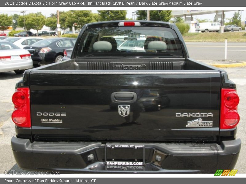 Brilliant Black Crystal Pearl / Dark Slate Gray/Medium Slate Gray 2011 Dodge Dakota Big Horn Crew Cab 4x4