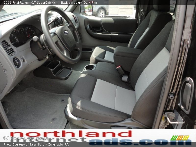 Black / Medium Dark Flint 2011 Ford Ranger XLT SuperCab 4x4
