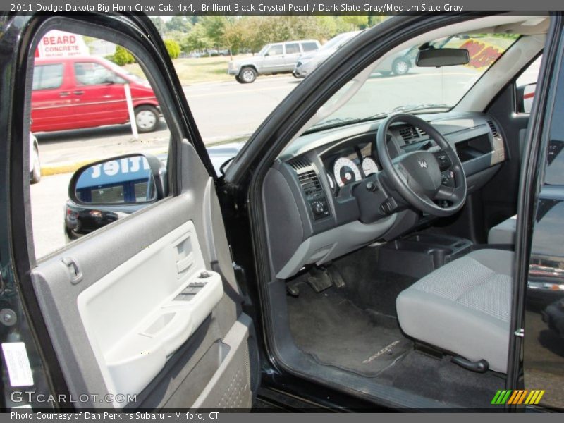 Brilliant Black Crystal Pearl / Dark Slate Gray/Medium Slate Gray 2011 Dodge Dakota Big Horn Crew Cab 4x4