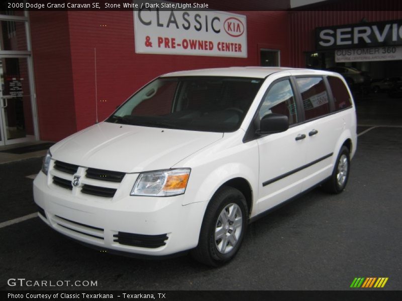Stone White / Dark Slate/Light Shale 2008 Dodge Grand Caravan SE