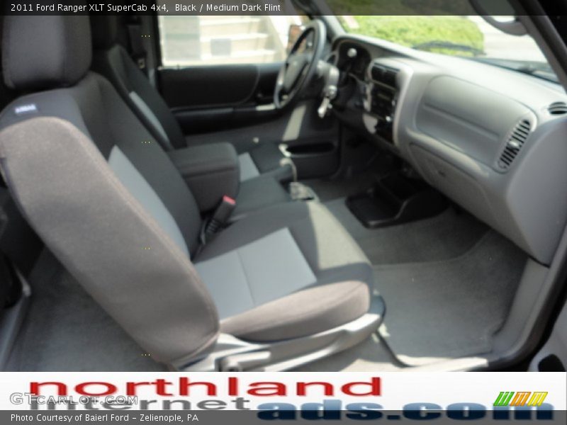 Black / Medium Dark Flint 2011 Ford Ranger XLT SuperCab 4x4