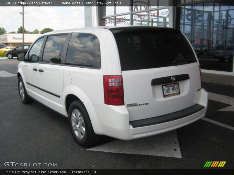 Stone White / Dark Slate/Light Shale 2008 Dodge Grand Caravan SE