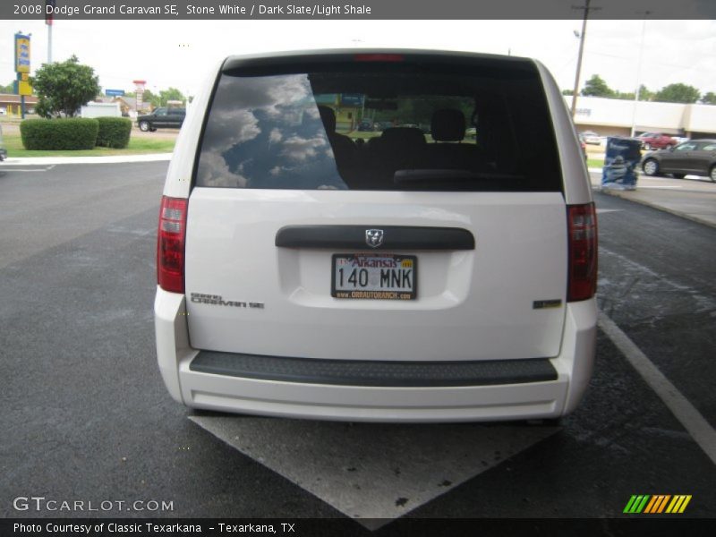 Stone White / Dark Slate/Light Shale 2008 Dodge Grand Caravan SE