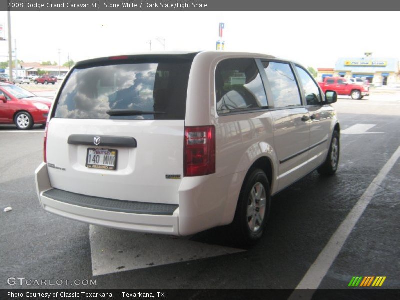 Stone White / Dark Slate/Light Shale 2008 Dodge Grand Caravan SE
