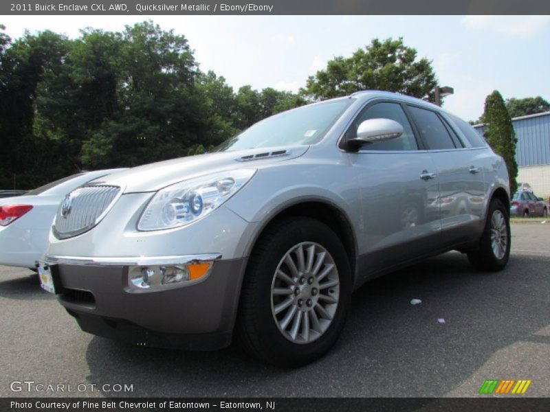 Quicksilver Metallic / Ebony/Ebony 2011 Buick Enclave CXL AWD