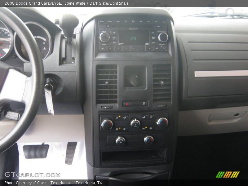 Stone White / Dark Slate/Light Shale 2008 Dodge Grand Caravan SE