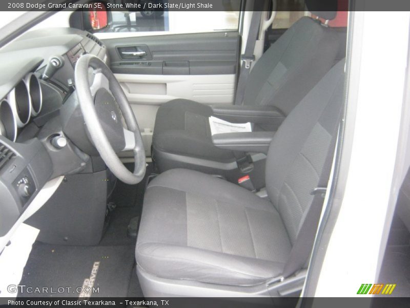 Stone White / Dark Slate/Light Shale 2008 Dodge Grand Caravan SE
