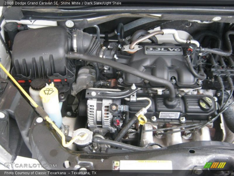 Stone White / Dark Slate/Light Shale 2008 Dodge Grand Caravan SE