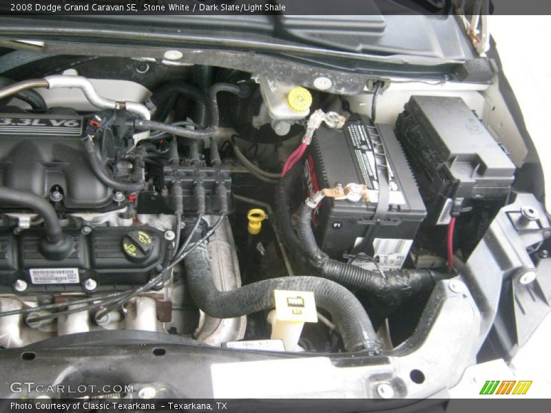 Stone White / Dark Slate/Light Shale 2008 Dodge Grand Caravan SE