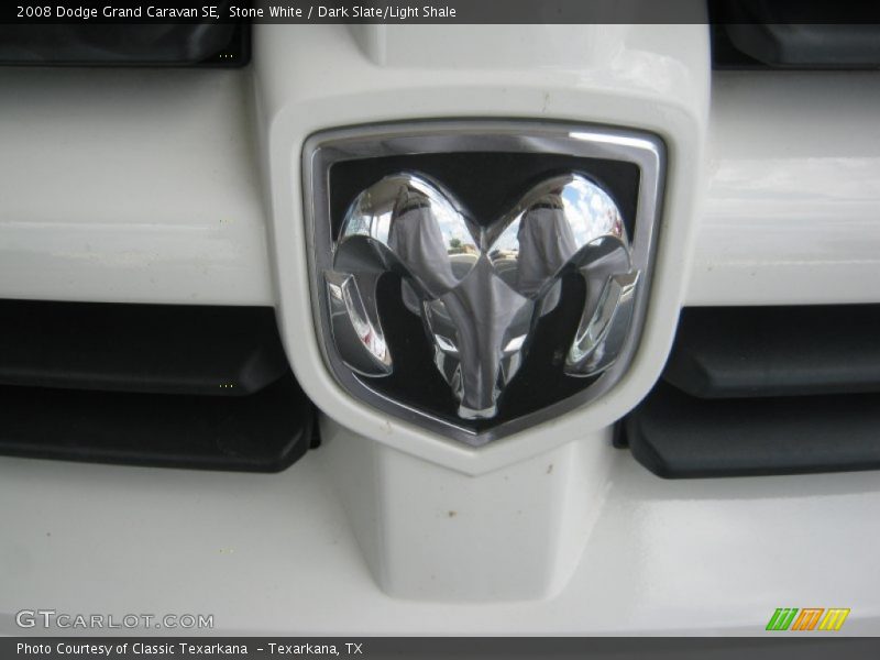 Stone White / Dark Slate/Light Shale 2008 Dodge Grand Caravan SE