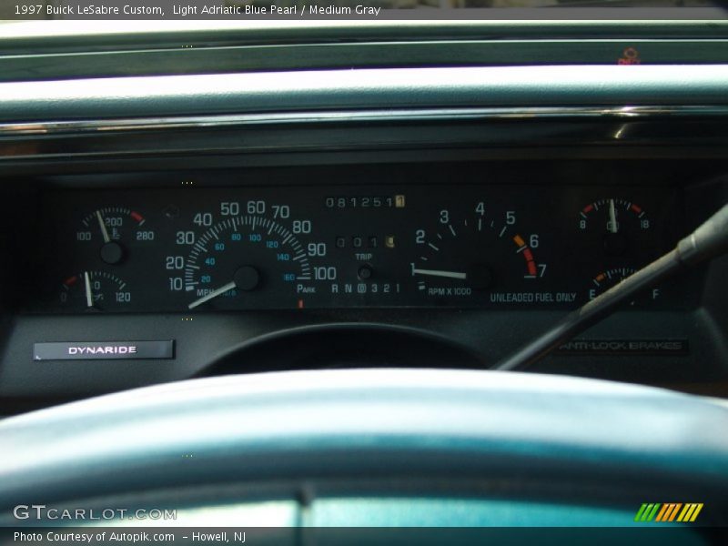 Light Adriatic Blue Pearl / Medium Gray 1997 Buick LeSabre Custom