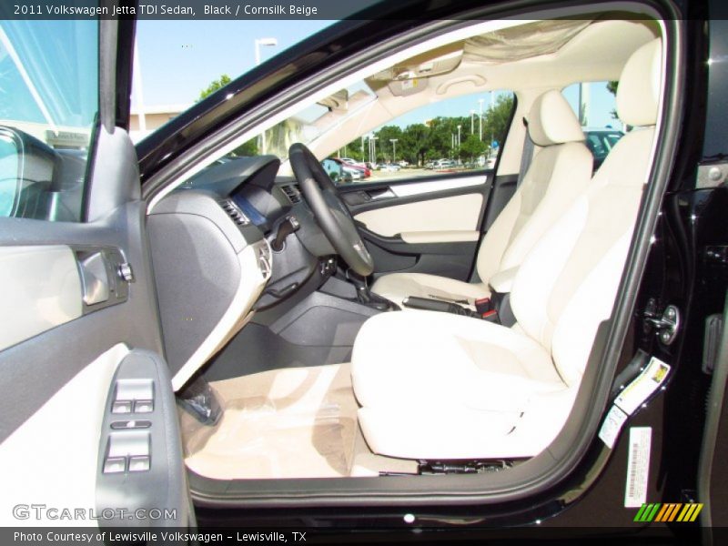Black / Cornsilk Beige 2011 Volkswagen Jetta TDI Sedan