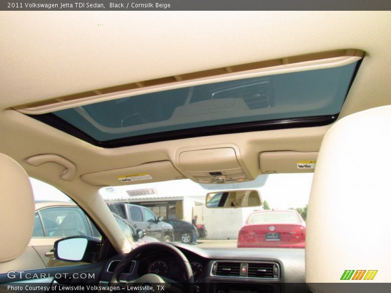 Black / Cornsilk Beige 2011 Volkswagen Jetta TDI Sedan
