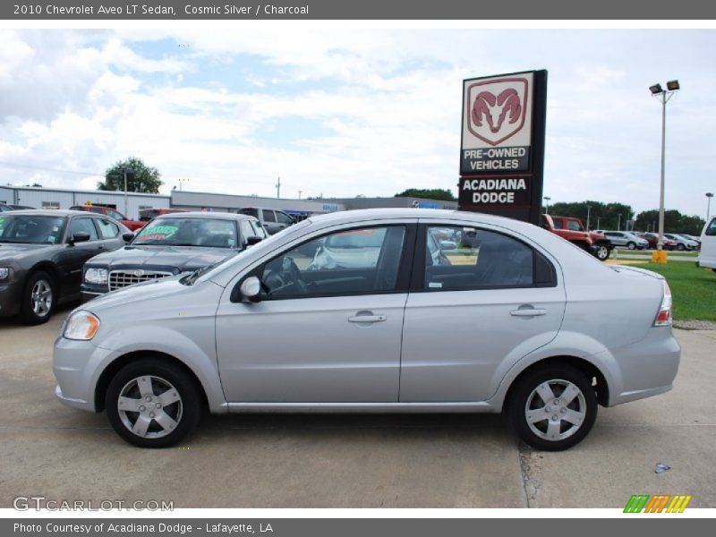 Cosmic Silver / Charcoal 2010 Chevrolet Aveo LT Sedan