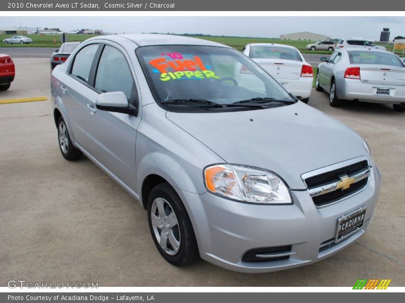 Cosmic Silver / Charcoal 2010 Chevrolet Aveo LT Sedan