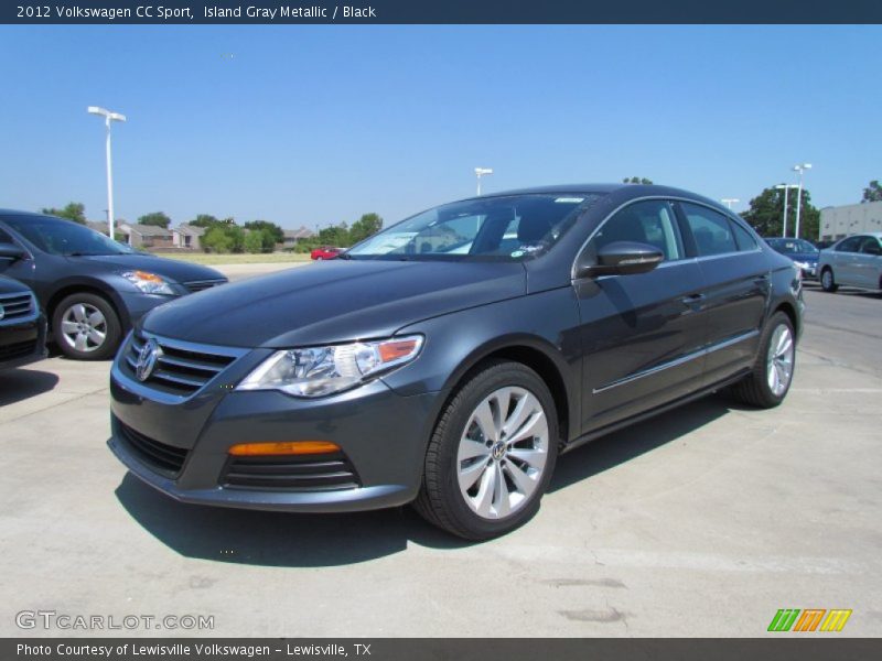 Island Gray Metallic / Black 2012 Volkswagen CC Sport