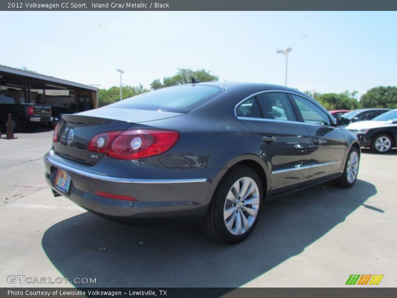 Island Gray Metallic / Black 2012 Volkswagen CC Sport