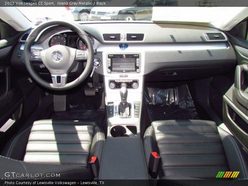 Island Gray Metallic / Black 2012 Volkswagen CC Sport