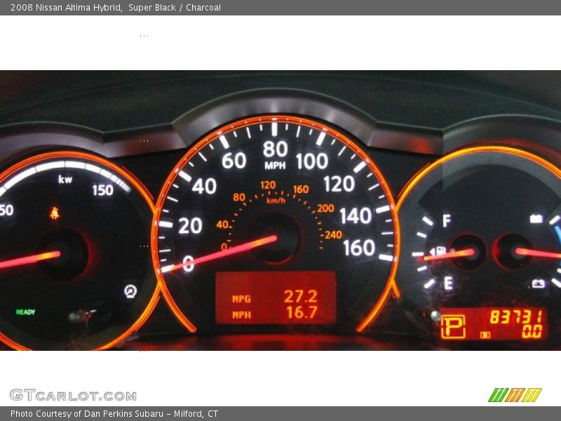 Super Black / Charcoal 2008 Nissan Altima Hybrid