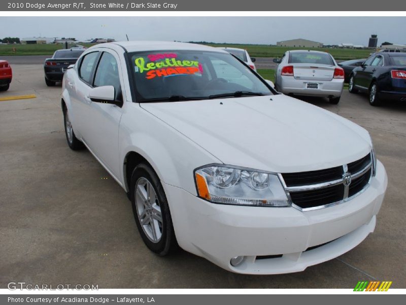 Stone White / Dark Slate Gray 2010 Dodge Avenger R/T