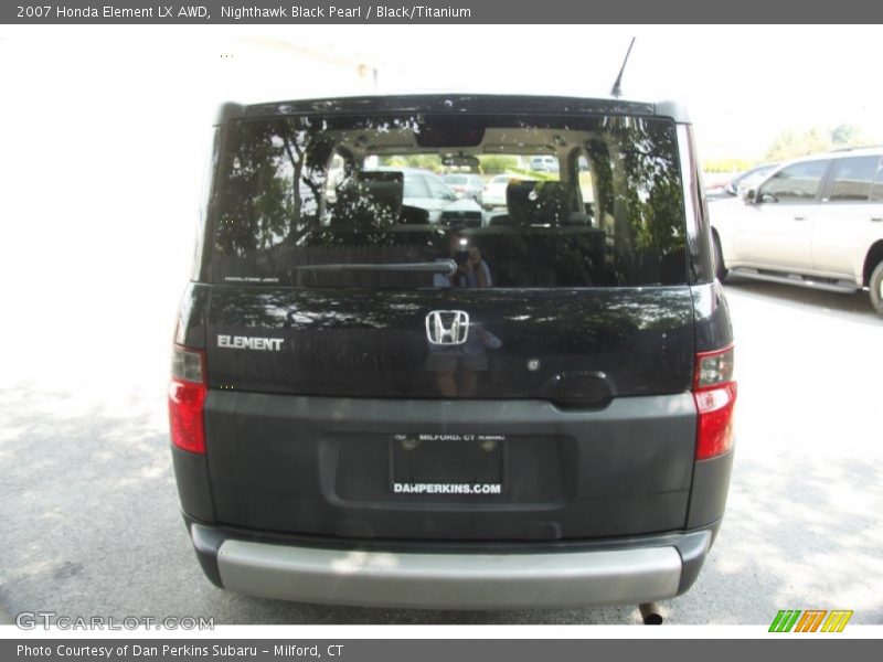 Nighthawk Black Pearl / Black/Titanium 2007 Honda Element LX AWD