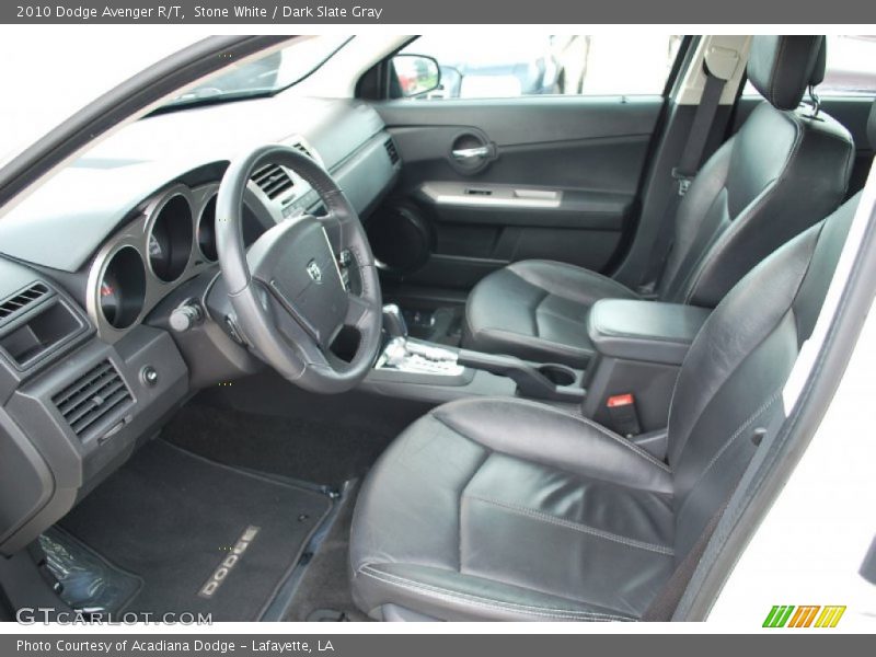 Stone White / Dark Slate Gray 2010 Dodge Avenger R/T