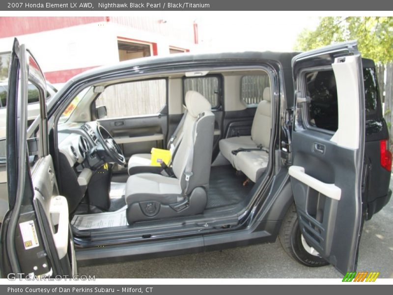 Nighthawk Black Pearl / Black/Titanium 2007 Honda Element LX AWD